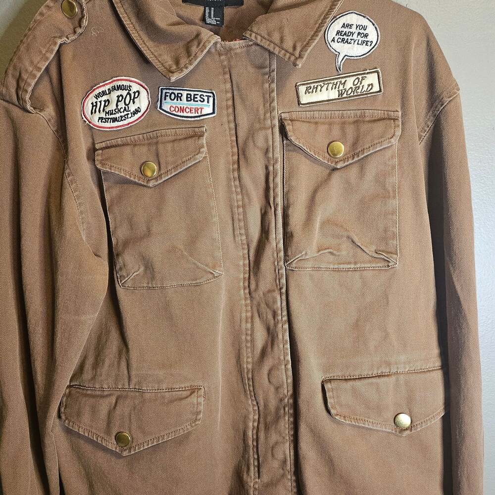 Hysteric Glamour Army Punk Parka Jacket Patchwork